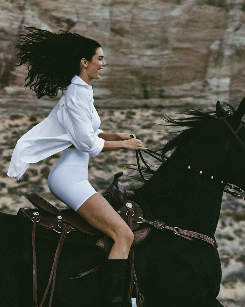 Dreamscape Button Down Long Sleeve - White