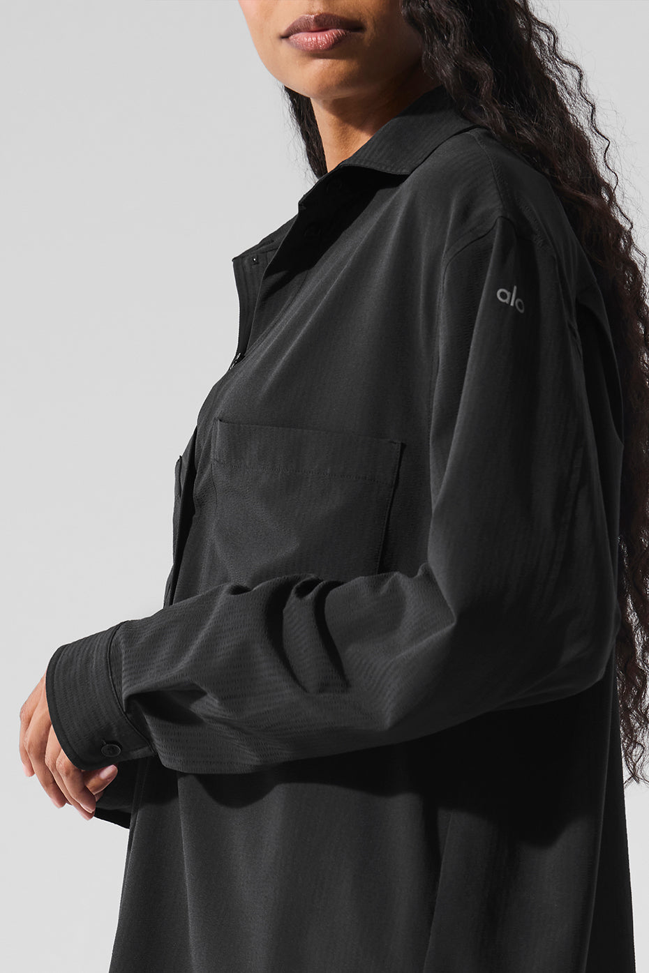 Dreamscape Button Down Long Sleeve - Black