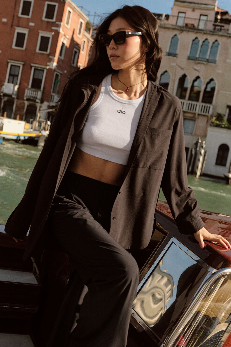 Dreamscape Button Down Long Sleeve - Black