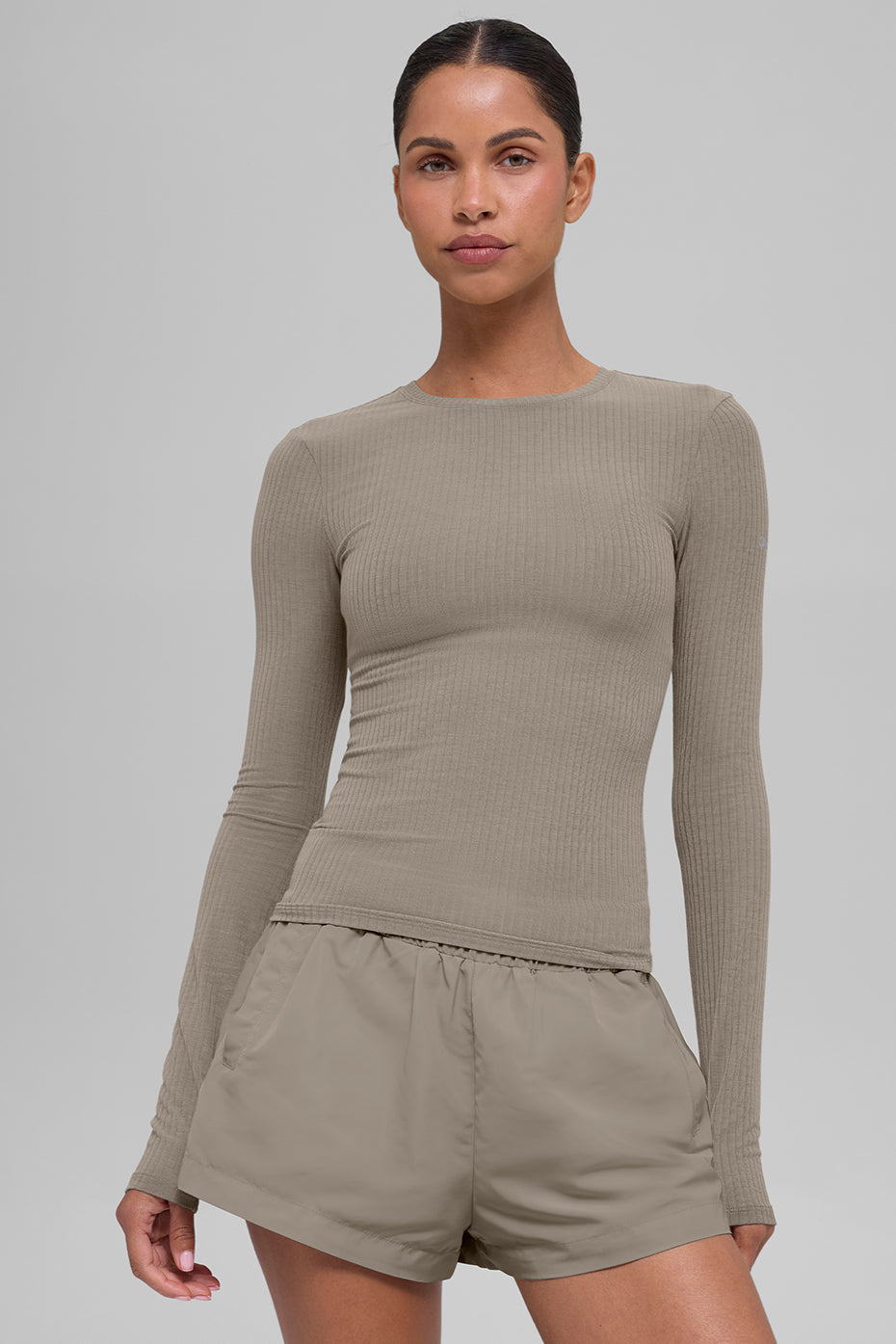Ribbed Sea Coast Long Sleeve - Light Cocoa