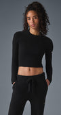Snuggle Up Sweater Long Sleeve - Black