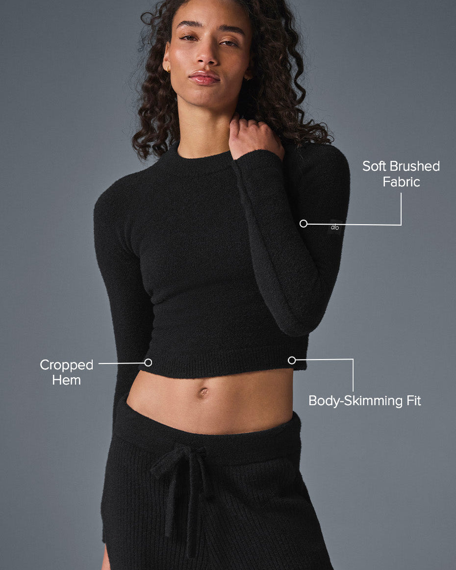 Snuggle Up Sweater Long Sleeve - Black