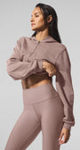 Sweet Escape Zip Up Hoodie - Taupe