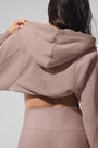 Sweet Escape Zip Up Hoodie - Taupe
