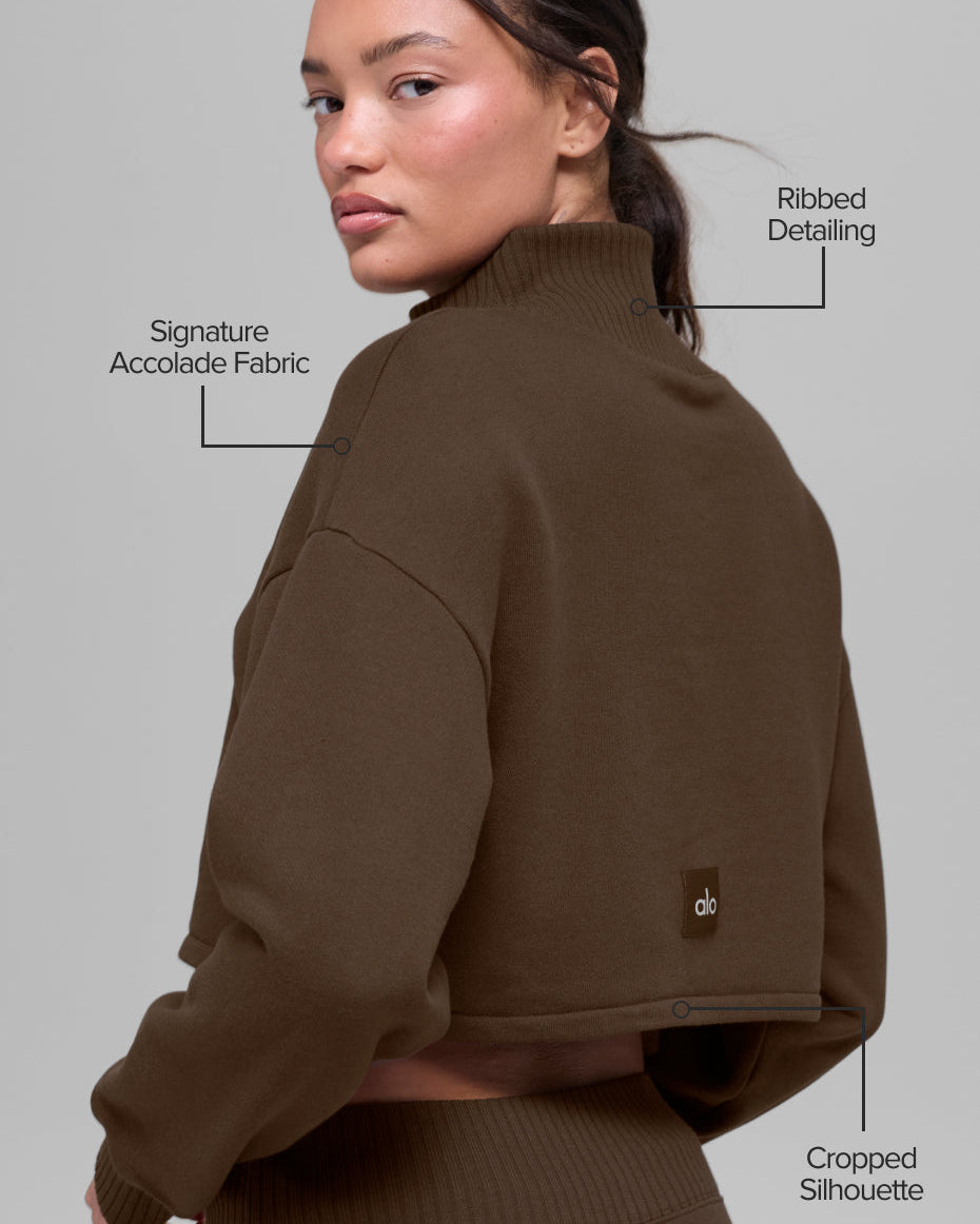 Cropped Serenity Coverup - Espresso