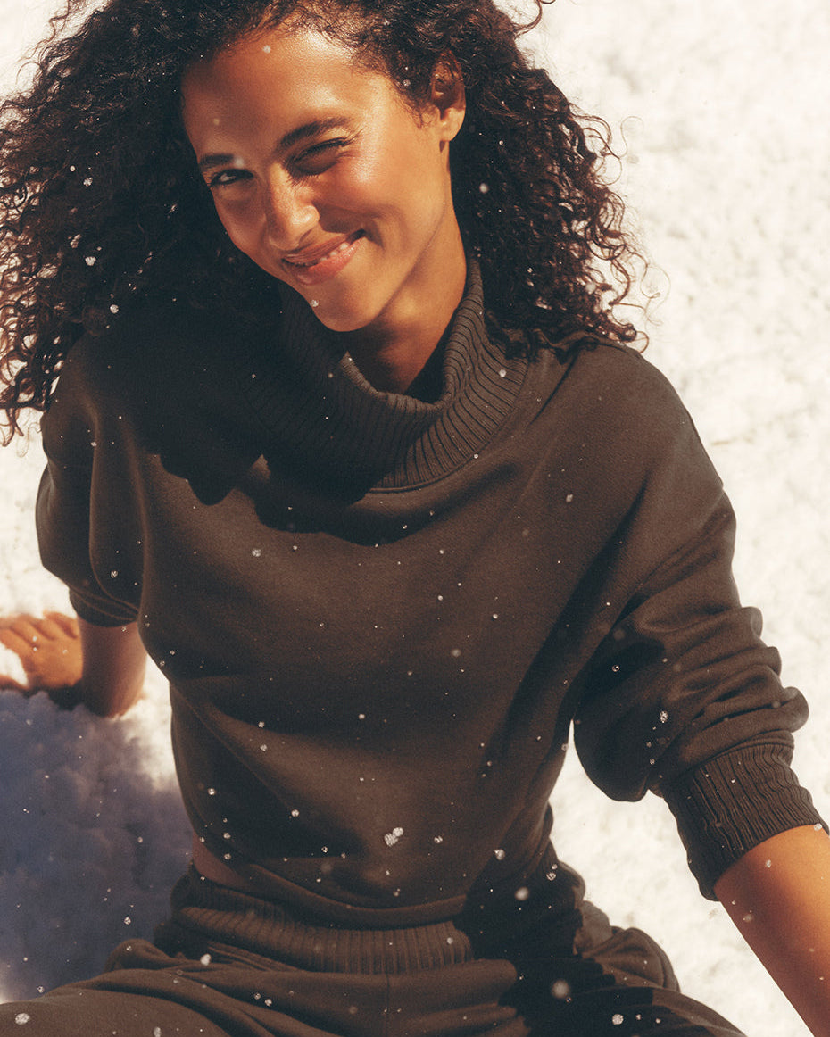 Cropped Serenity Coverup - Espresso