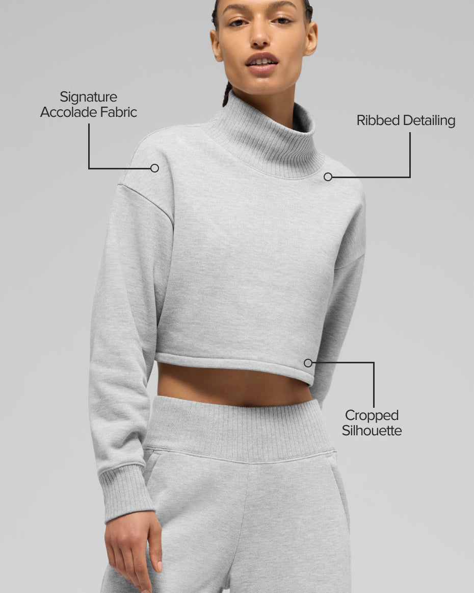 Cropped Serenity Coverup - Athletic Heather Grey