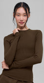 Ribbed Modal Long Sleeve - Espresso