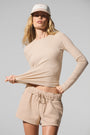 Ribbed Modal Long Sleeve - Macadamia