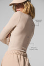 Ribbed Modal Long Sleeve - Macadamia
