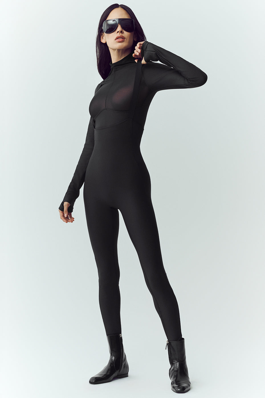 Airlift Winter Warm Mesh Ski Time Long Sleeve - Black