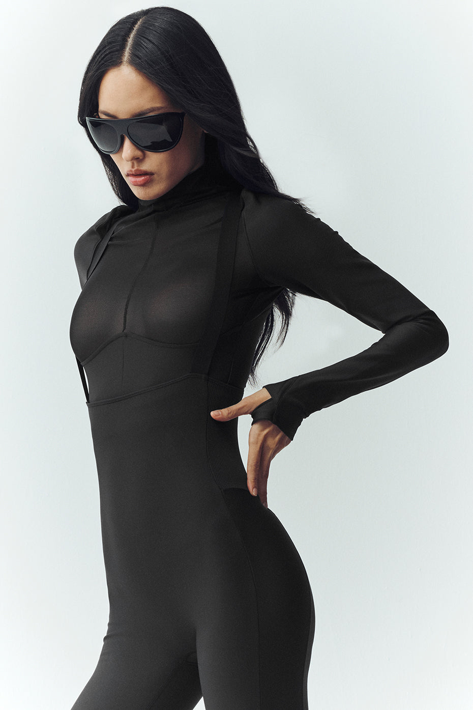 Airlift Winter Warm Mesh Ski Time Long Sleeve - Black