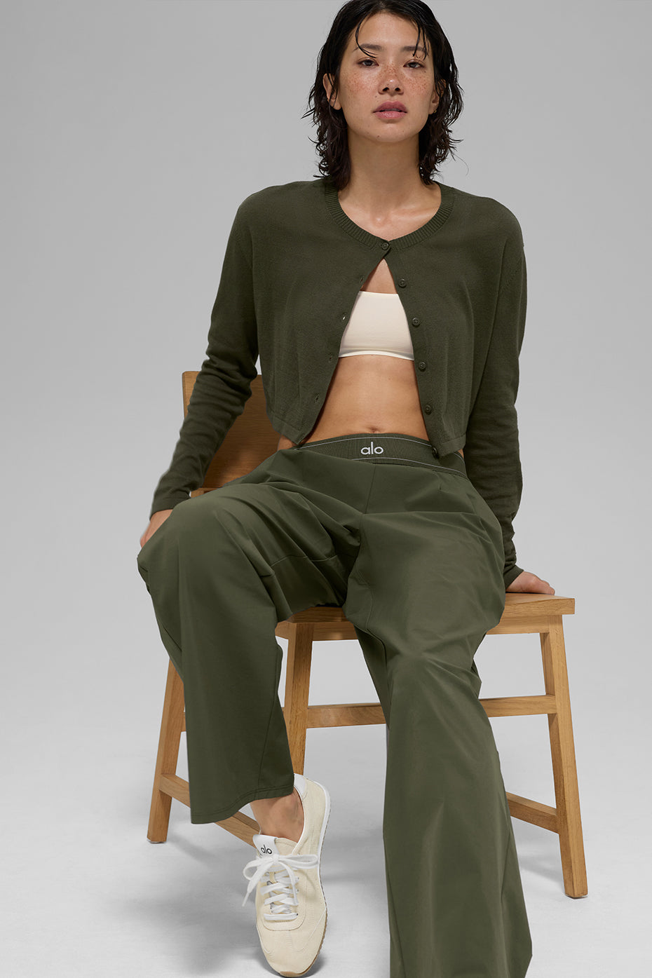 Supernatural Sweater Cardigan - Green Olive