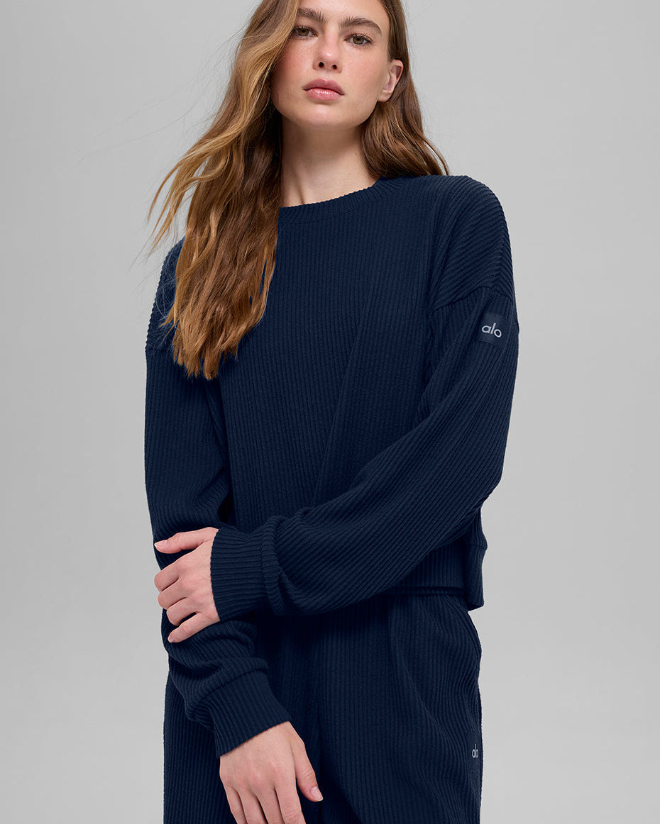 Muse Crew Neck Pullover - Navy