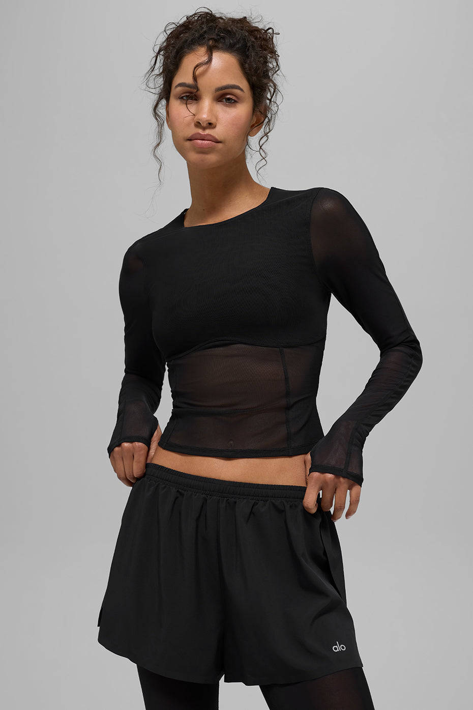 Mesh Winter Twilight Long Sleeve - Black