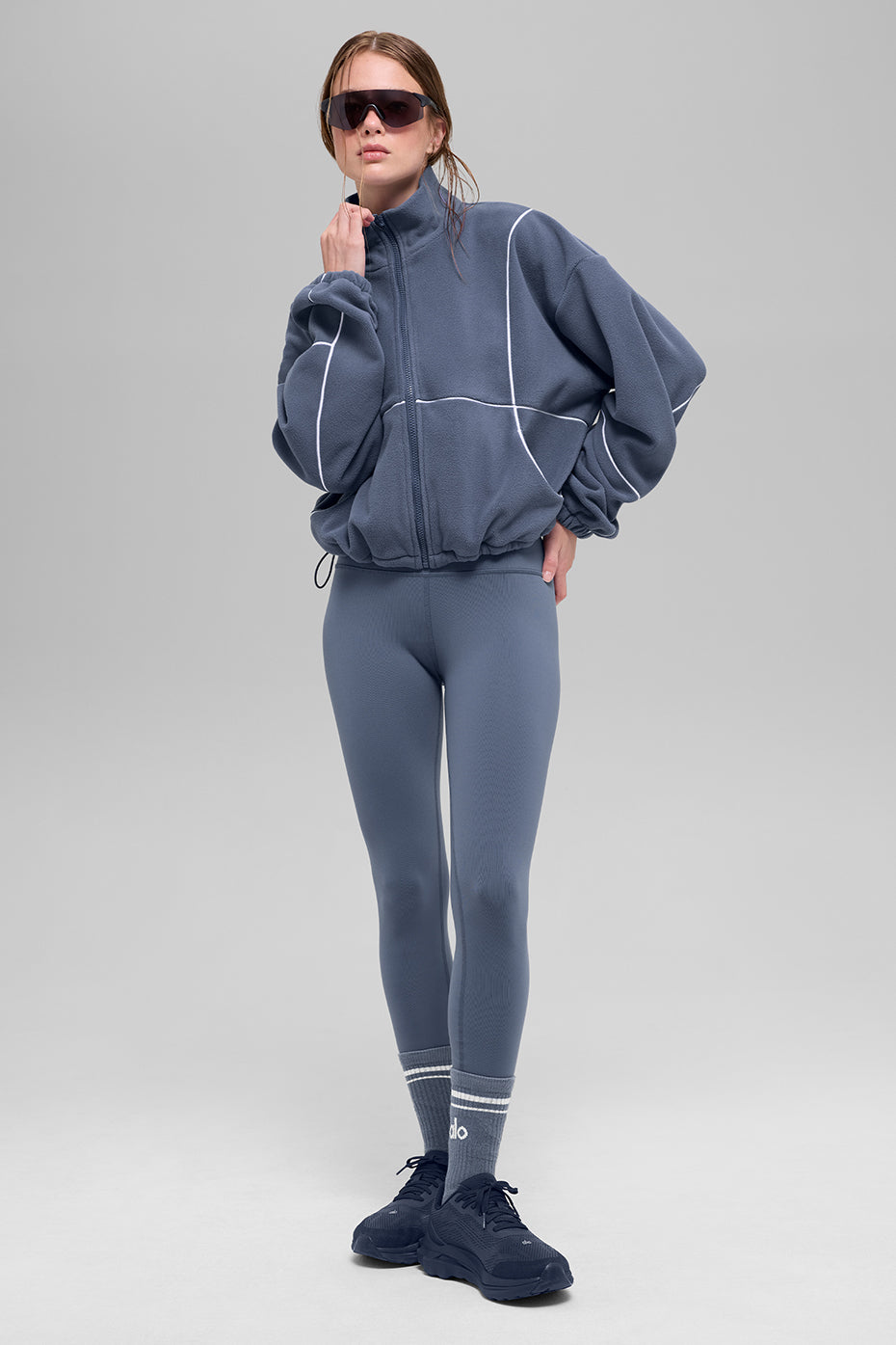 Polar Fleece Game Time Full Zip Jacket - Black