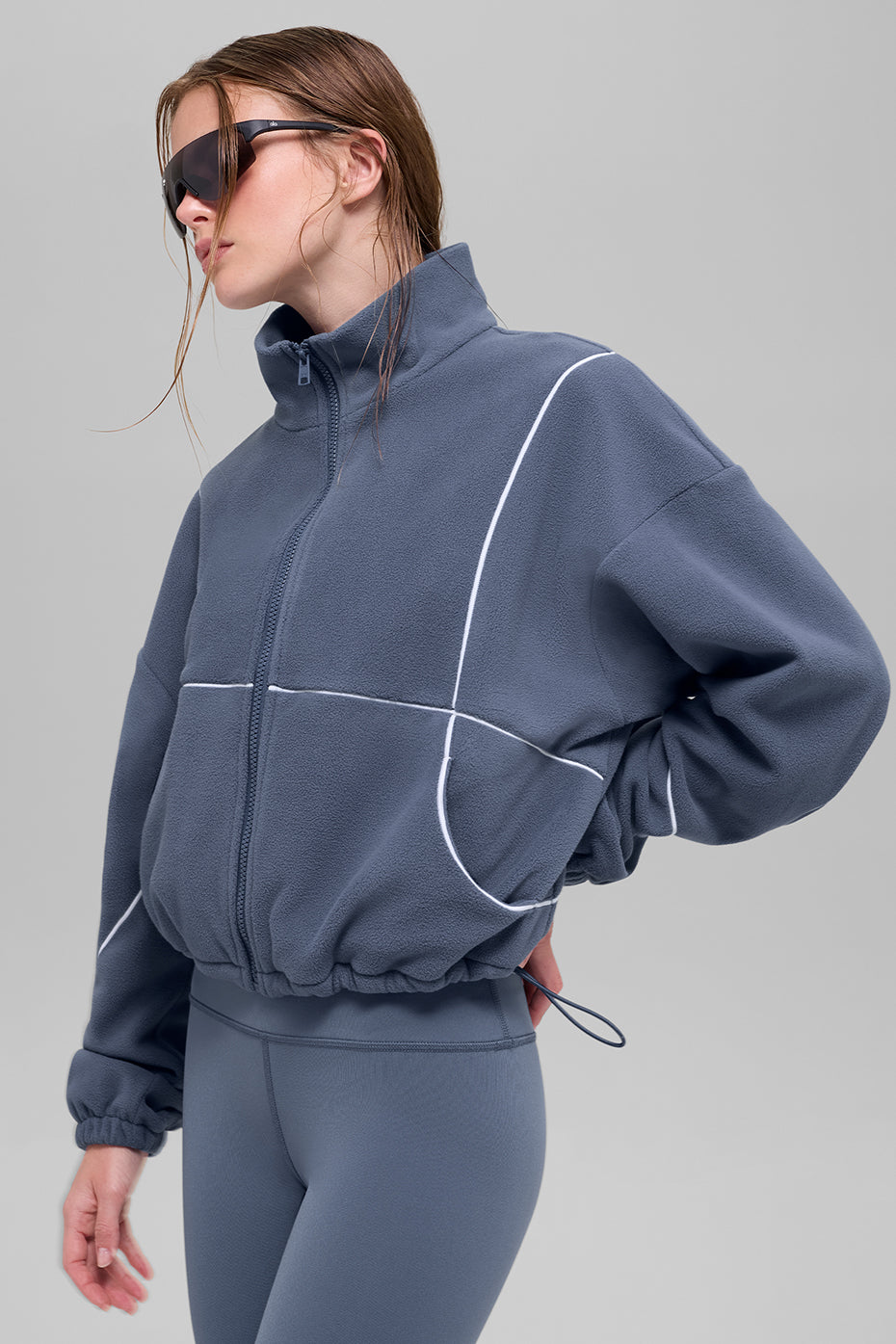 Polar Fleece Game Time Full Zip Jacket - Black