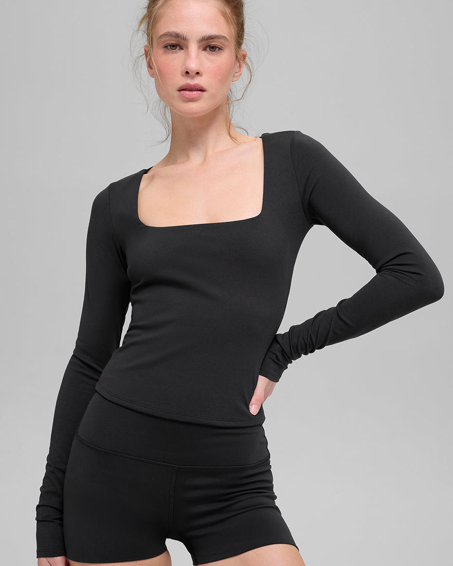 ALO Softsculpt Precision Long Sleeve - Black