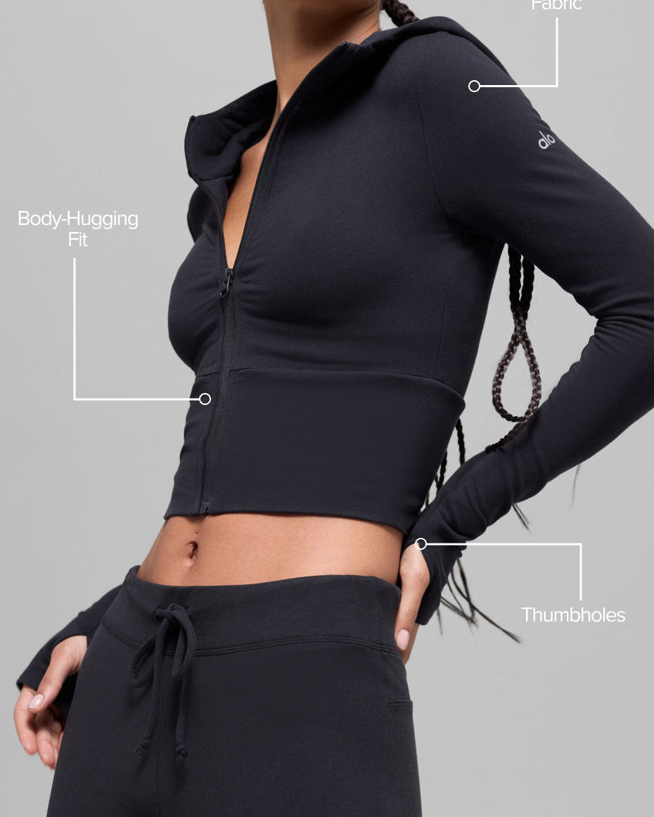 Sway Full Zip Hoodie - Black