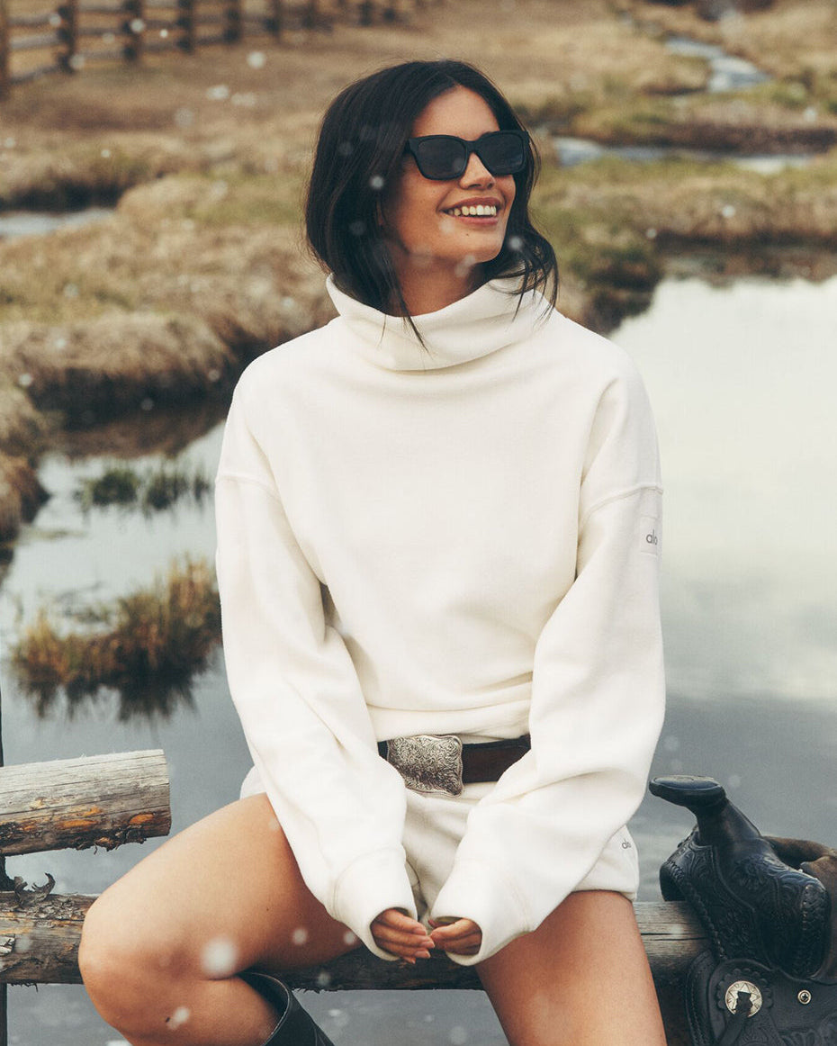 Polar Fleece Hazy Pullover - Ivory