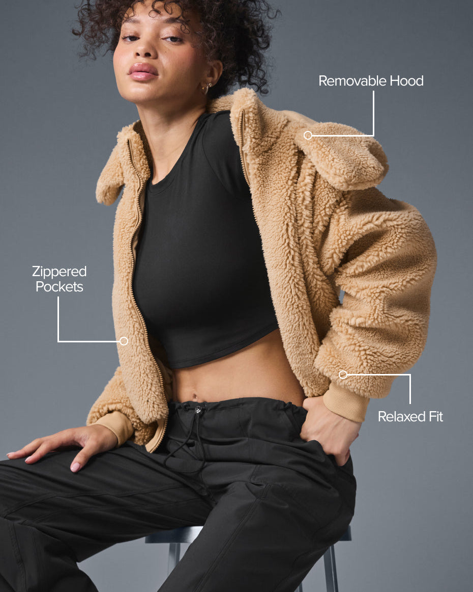 Foxy Sherpa Jacket - Camel