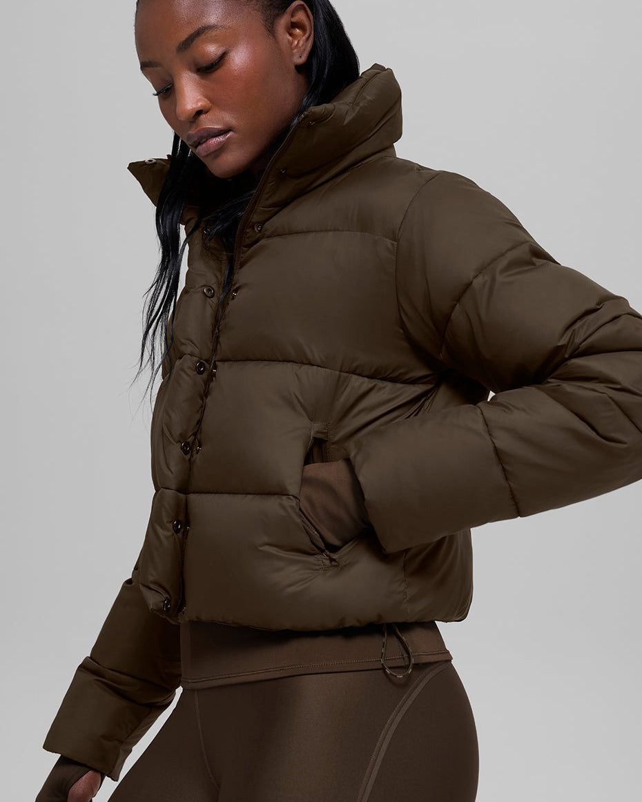 Gold Rush Puffer - Espresso