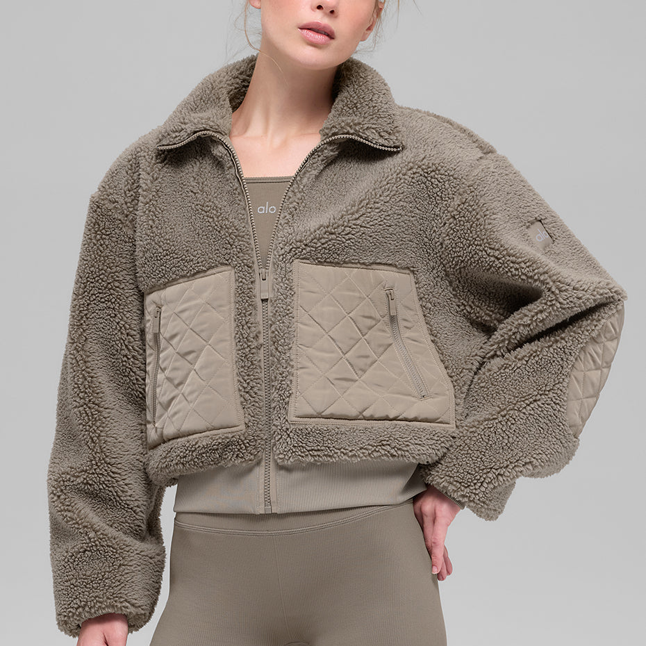 Sherpa Edge Bomber - Light Cocoa