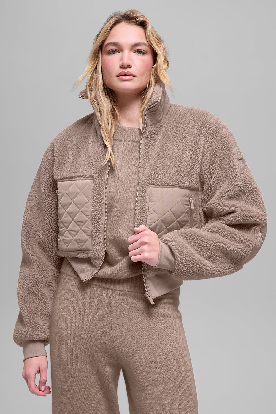 Sherpa Edge Bomber - Chai Latte