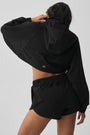Cropped Playmaker Jacket - Black