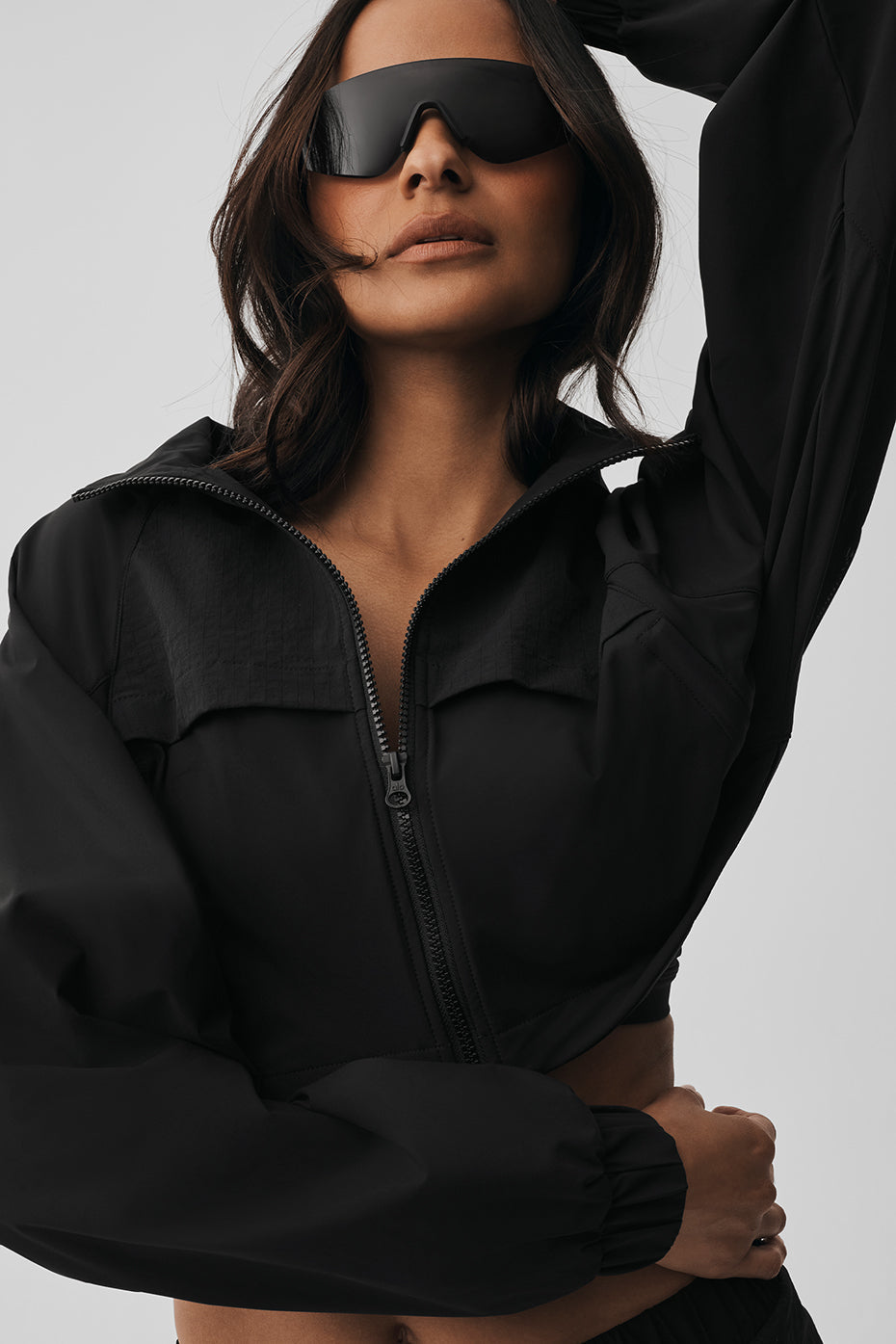 Cropped Playmaker Jacket - Black