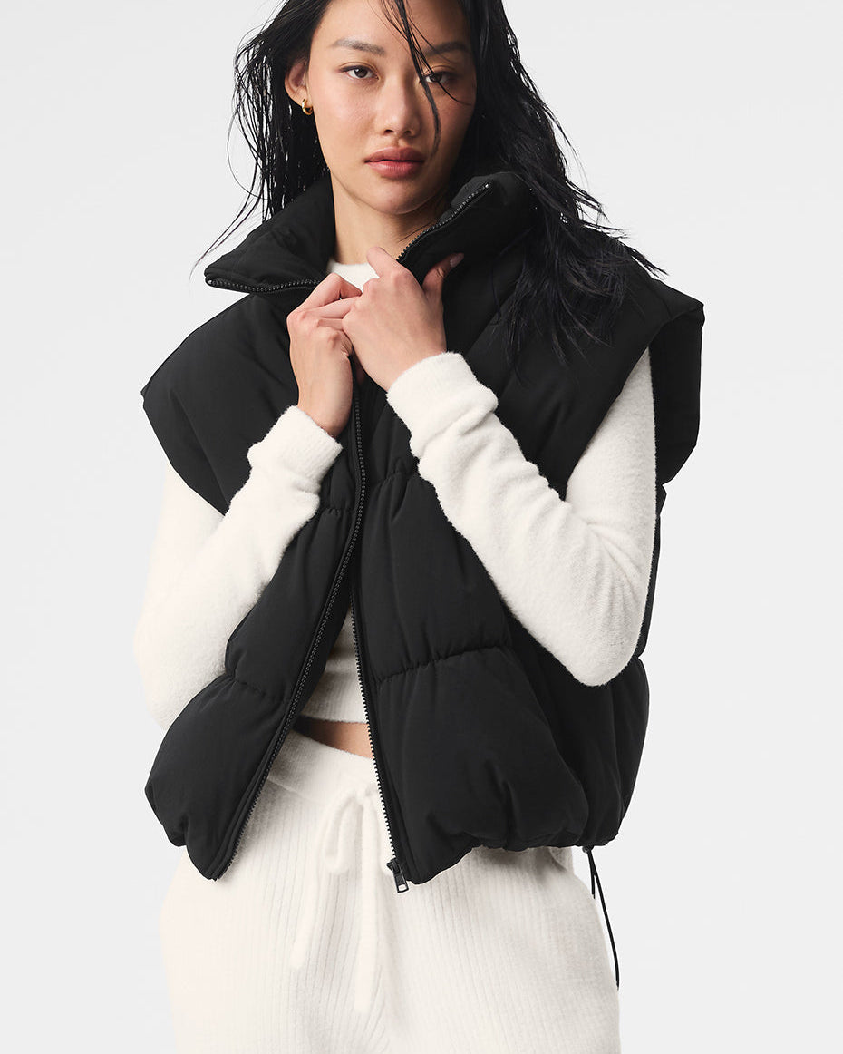 Incline Puffer Vest - Black