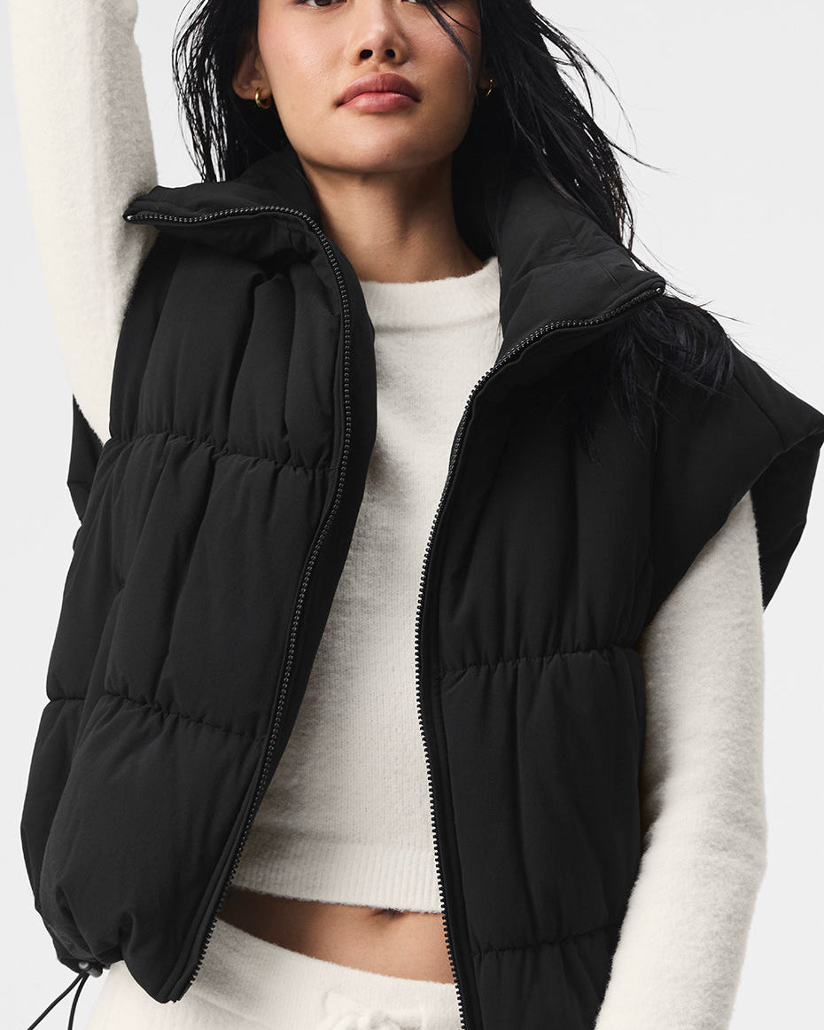 Incline Puffer Vest - Black