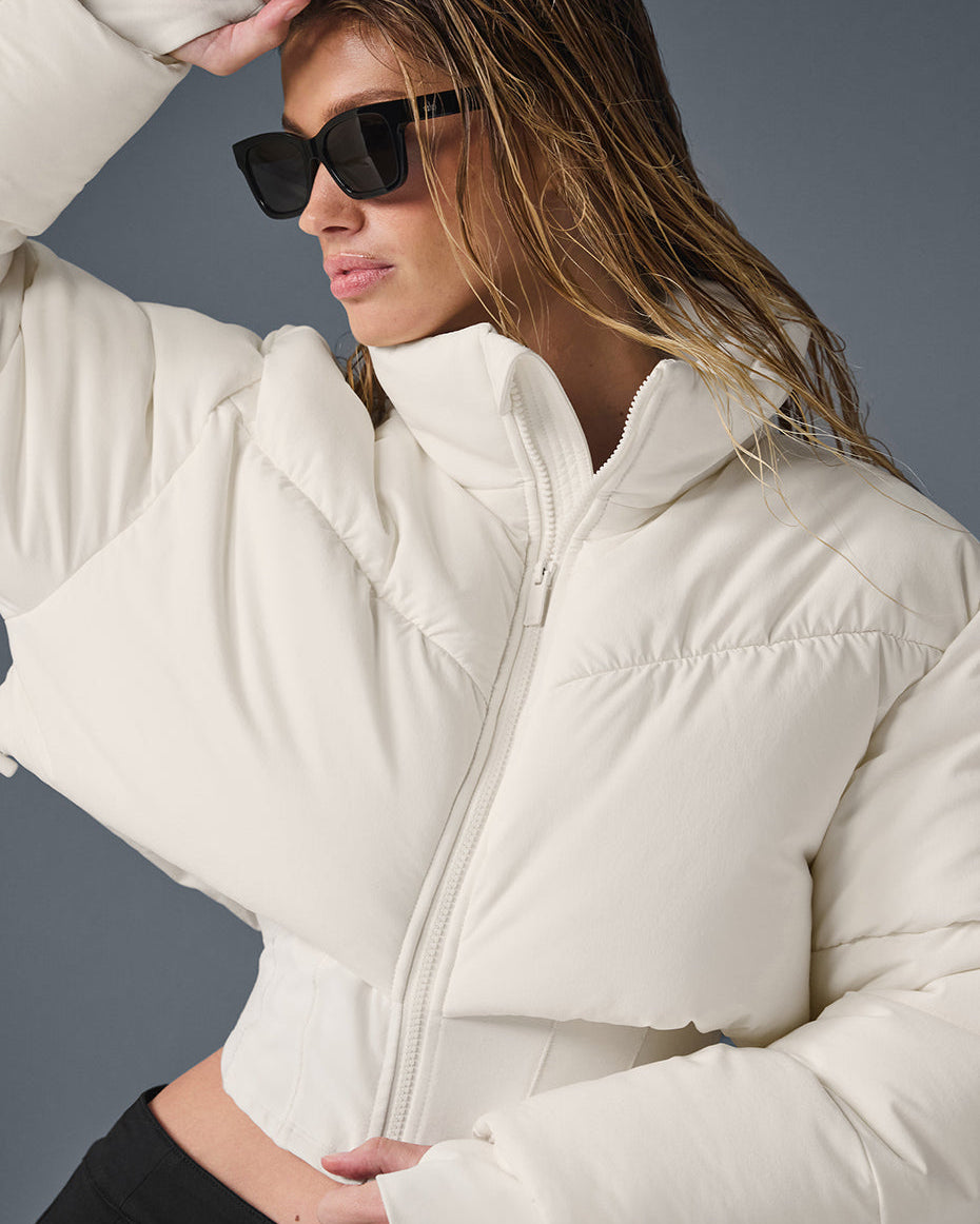 Main Act Corset Puffer - Ivory/Ivory