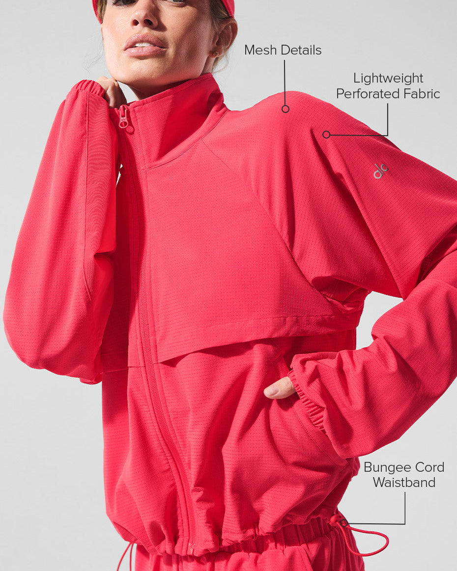 Sport Star Full Zip Jacket - Candy Red