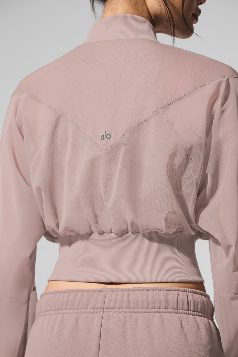 Cropped Air It Out Bomber - Taupe