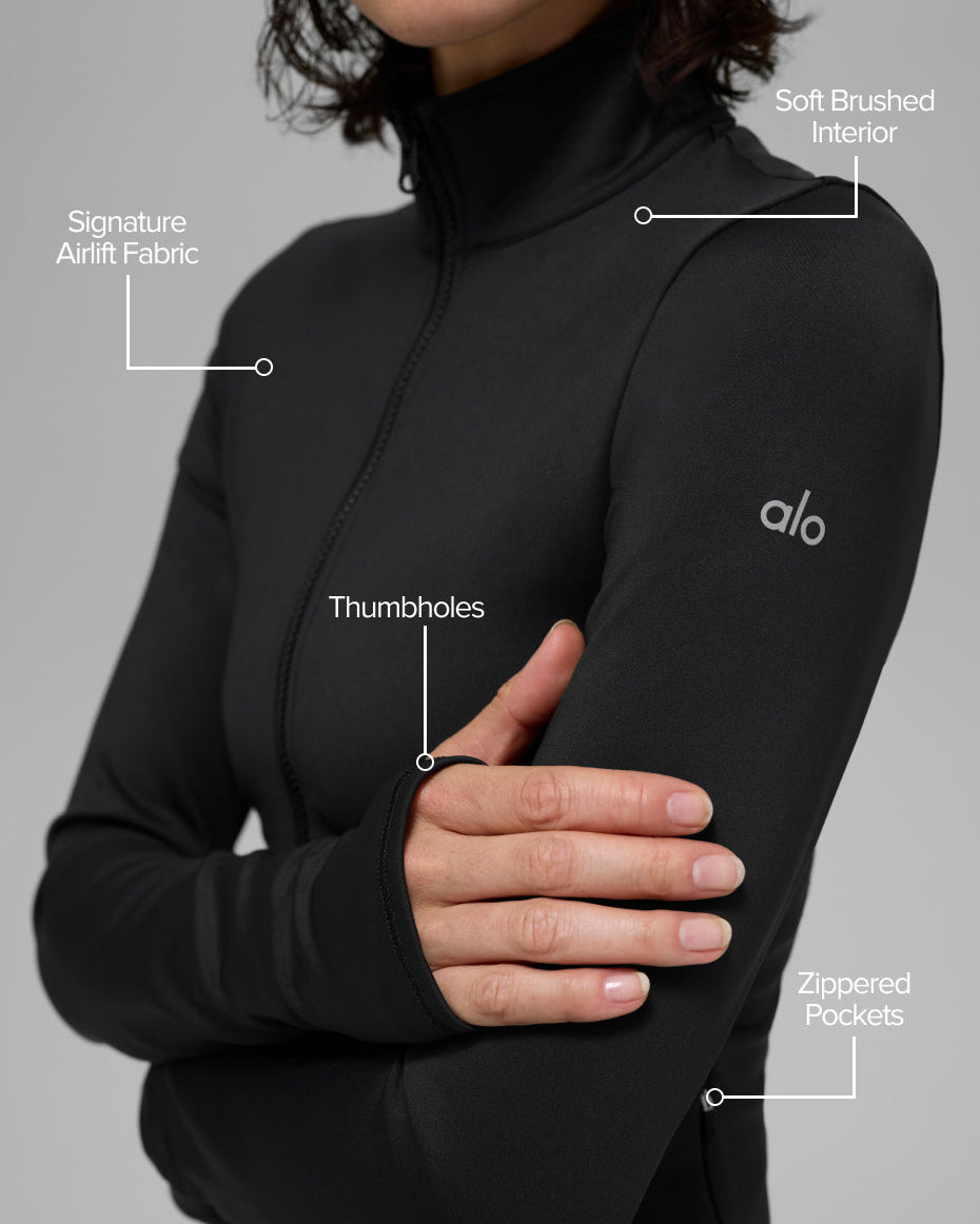 Airlift Winter Warm Radiant Full-Zip Jacket - Black