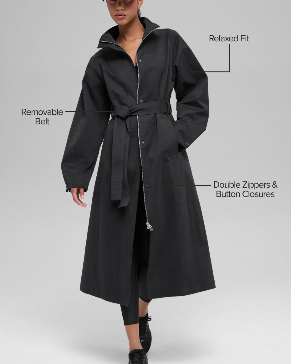 Journey Trench Coat - Black