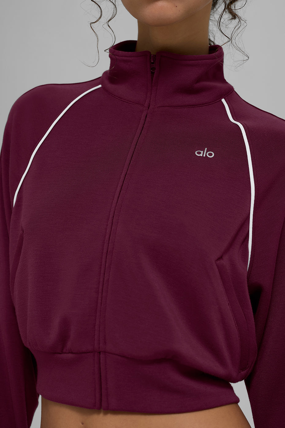 Track Star Full Zip Jacket - Burgundy