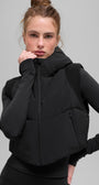Fast Lane Puffer Vest - Black
