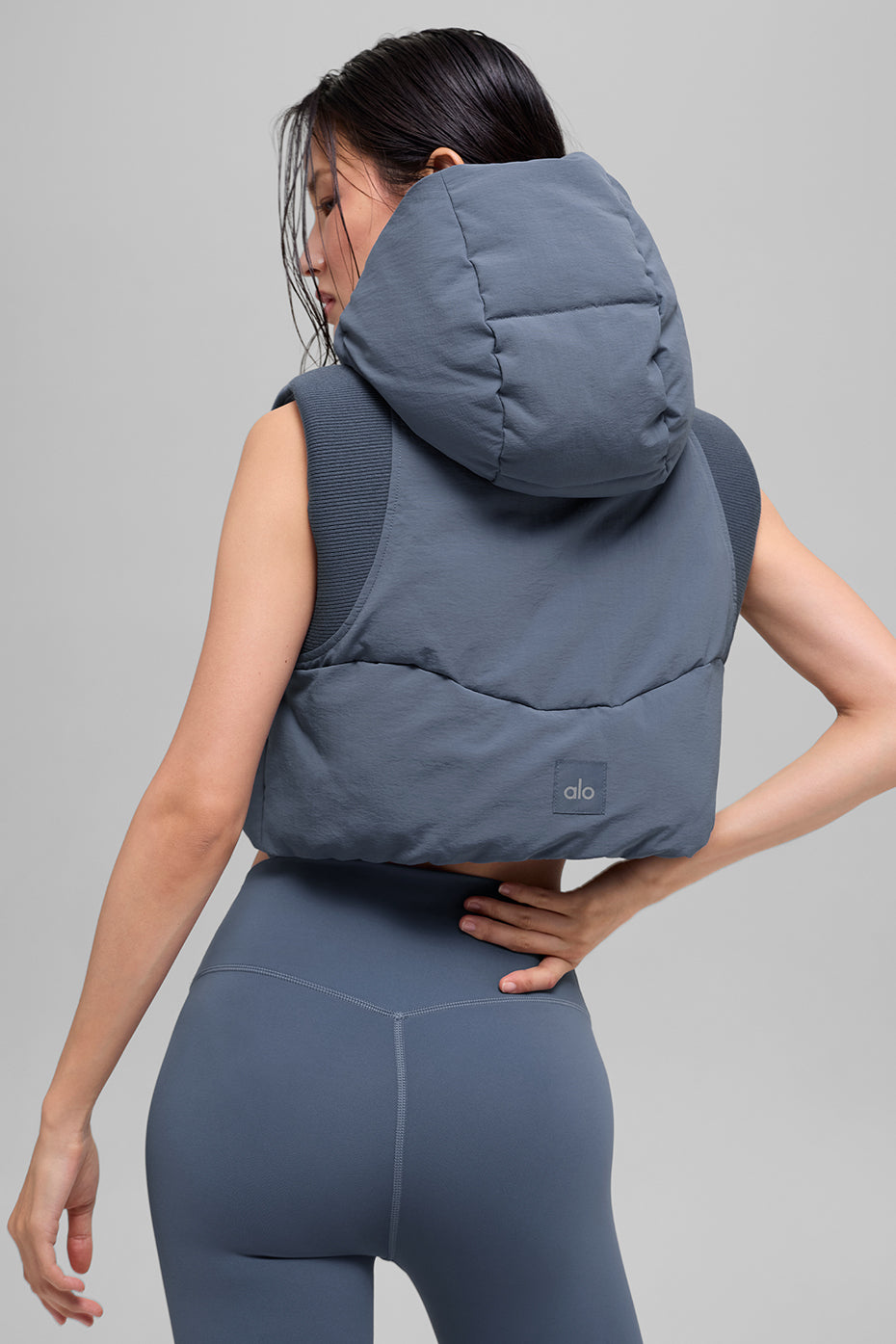 Fast Lane Puffer Vest - Bluestone