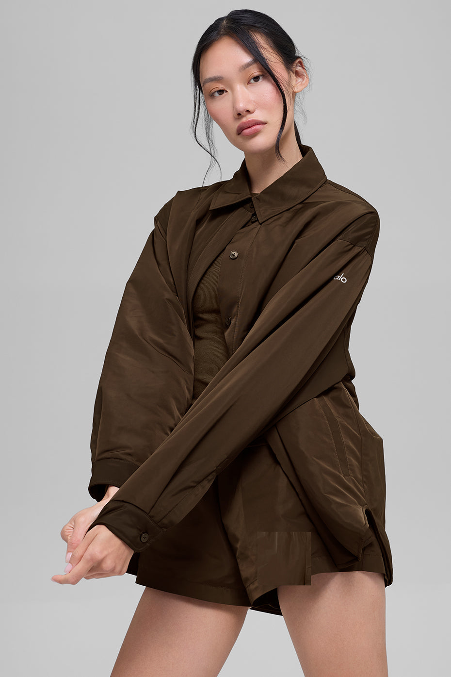 Socialite Shacket - Espresso