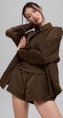 Socialite Shacket - Espresso
