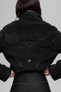 Sherpa Cropped Slope Side Jacket - Black