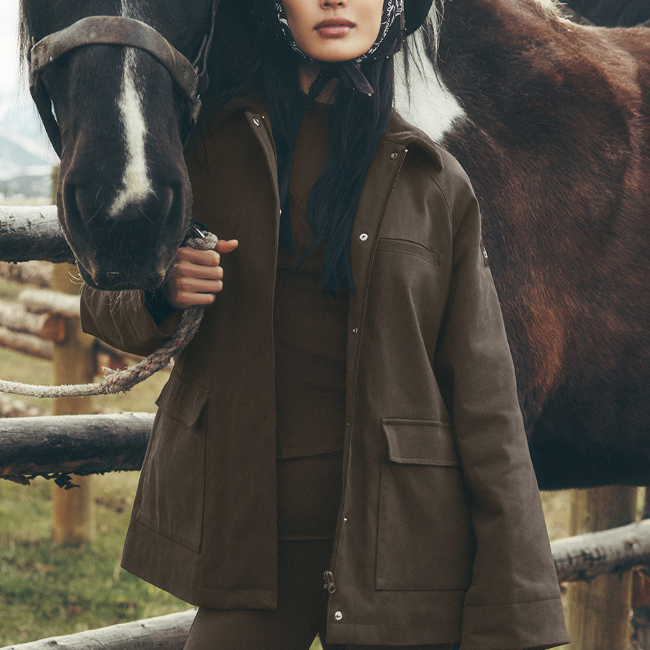 Twill Barn Jacket - Espresso