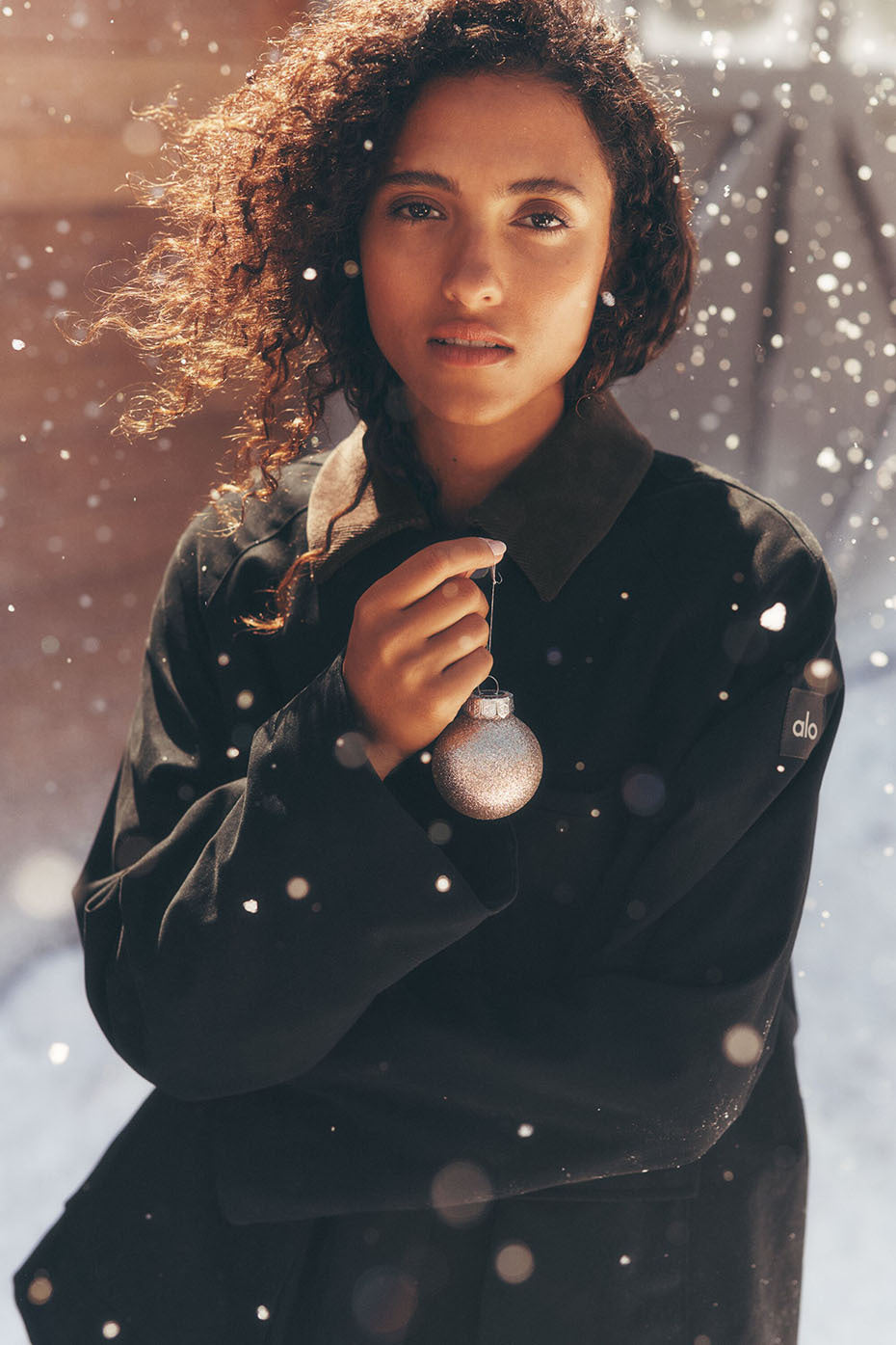 Twill Barn Jacket - Black/Espresso