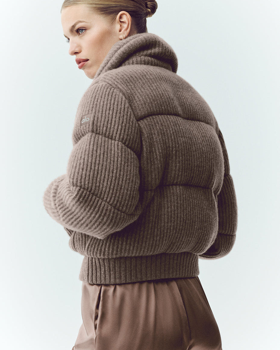 Cashmere Northstar Sweater Puffer - Alpine Cocoa Heather