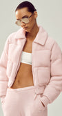 Cashmere Northstar Sweater Puffer - Frosted Pink