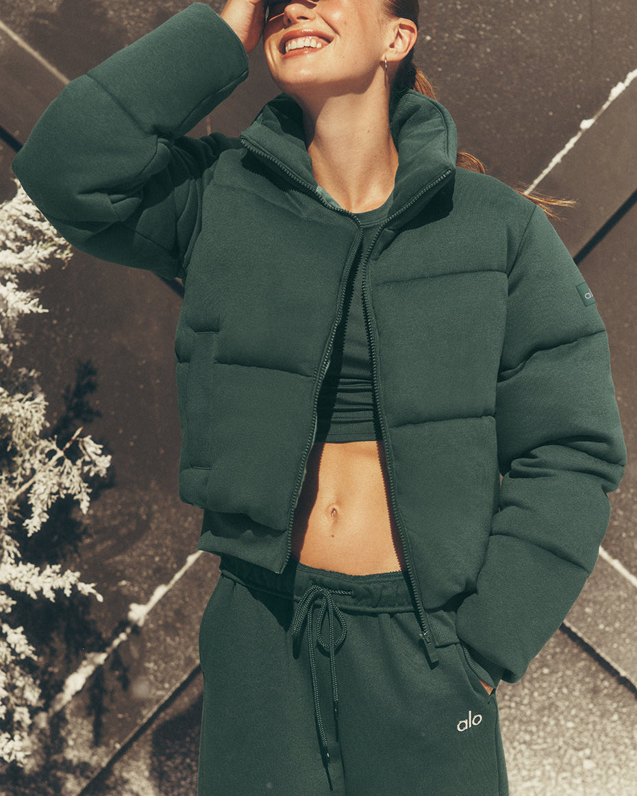 Sweatshirt Puffer - Clover Green