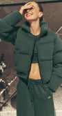 Sweatshirt Puffer - Clover Green