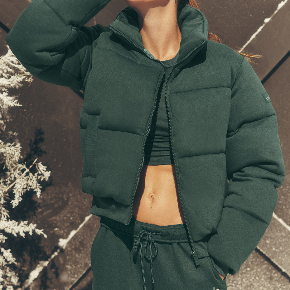 Sweatshirt Puffer - Clover Green